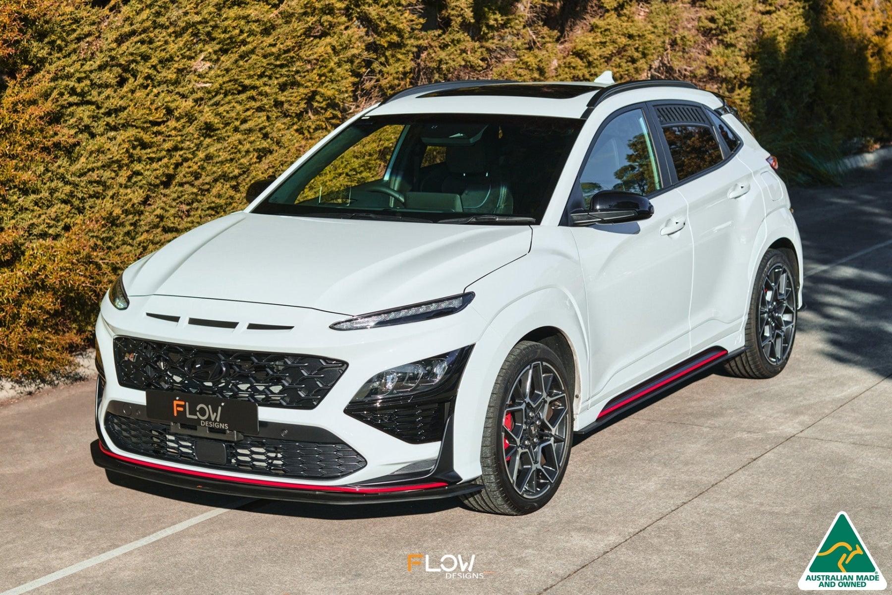 EX-DISPLAY - Kona N Front Lip Splitter - TEXTURED MATTE BLACK