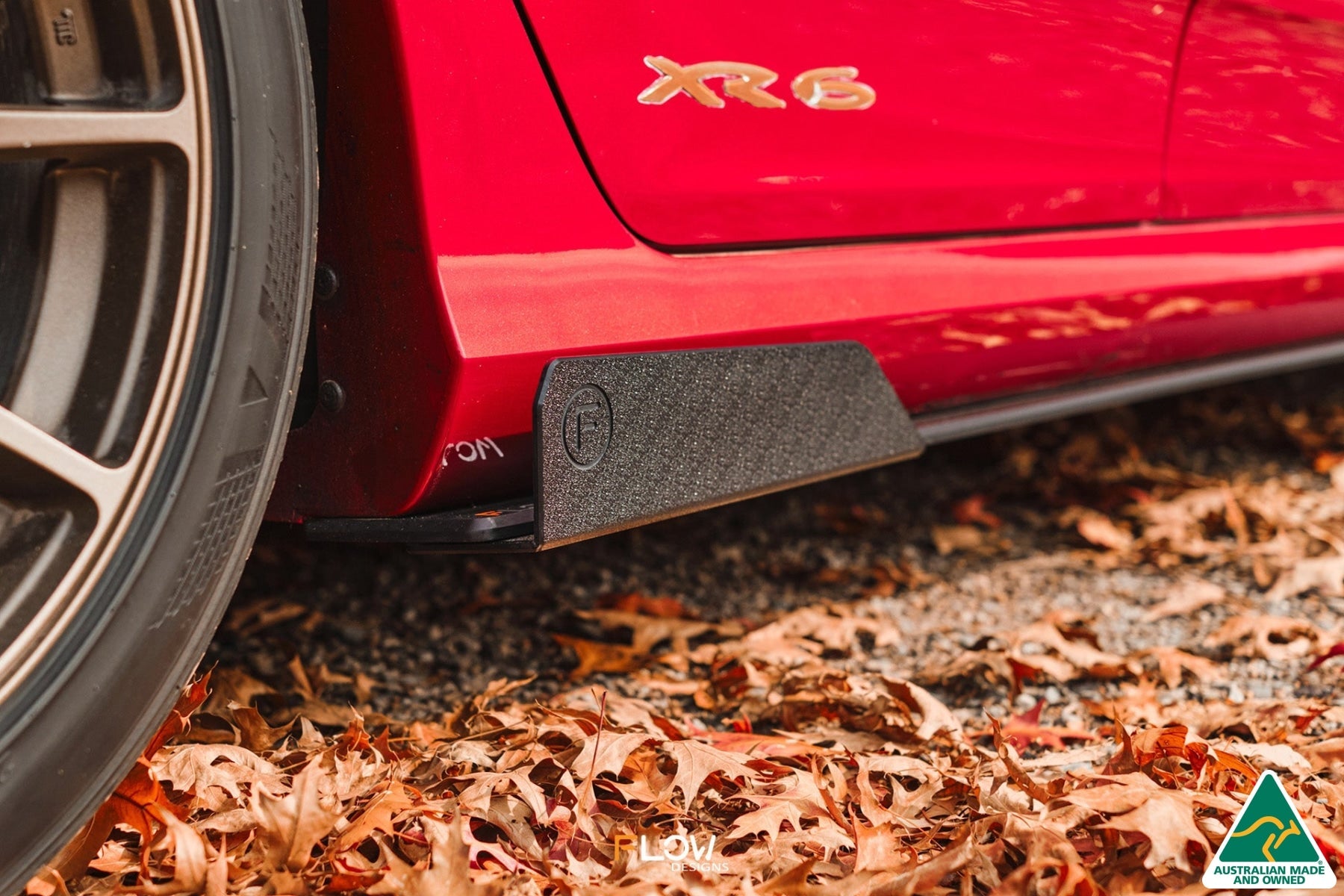 EX-DISPLAY - MK1 Falcon FG Side Skirt Splitters (Pair) - GLOSS BLACK