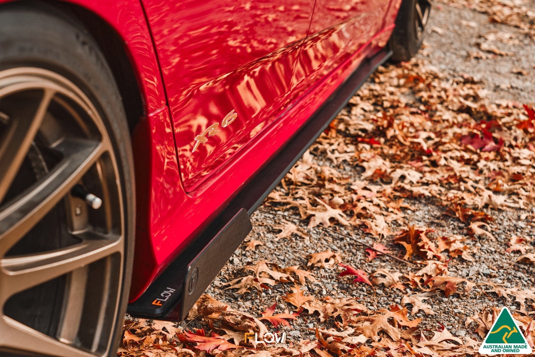 EX-DISPLAY - MK1 Falcon FG Side Skirt Splitters (Pair) - GLOSS BLACK