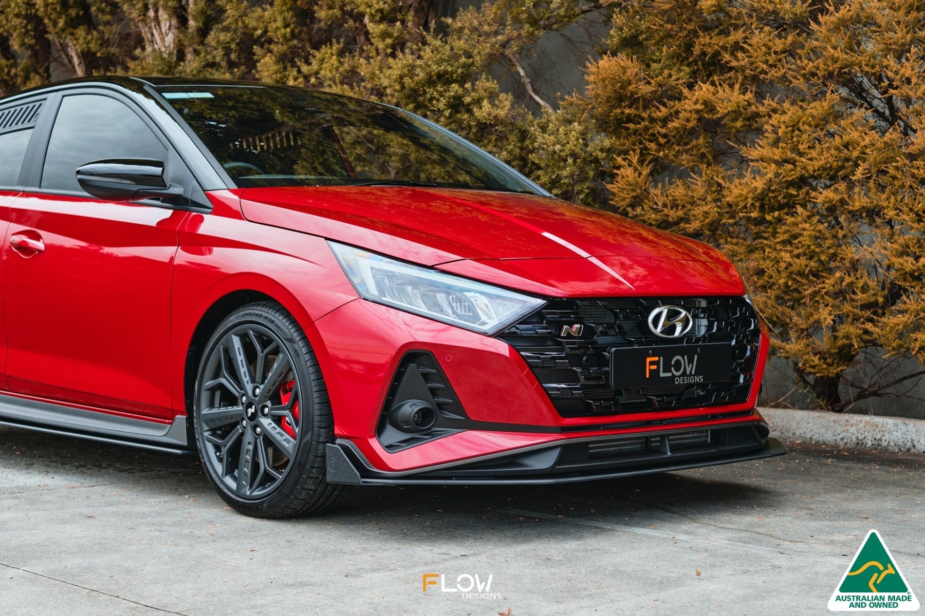 EX-DISPLAY - i20 N BC3 Front Lip Splitter & Mounting Brackets - GLOSS BLACK
