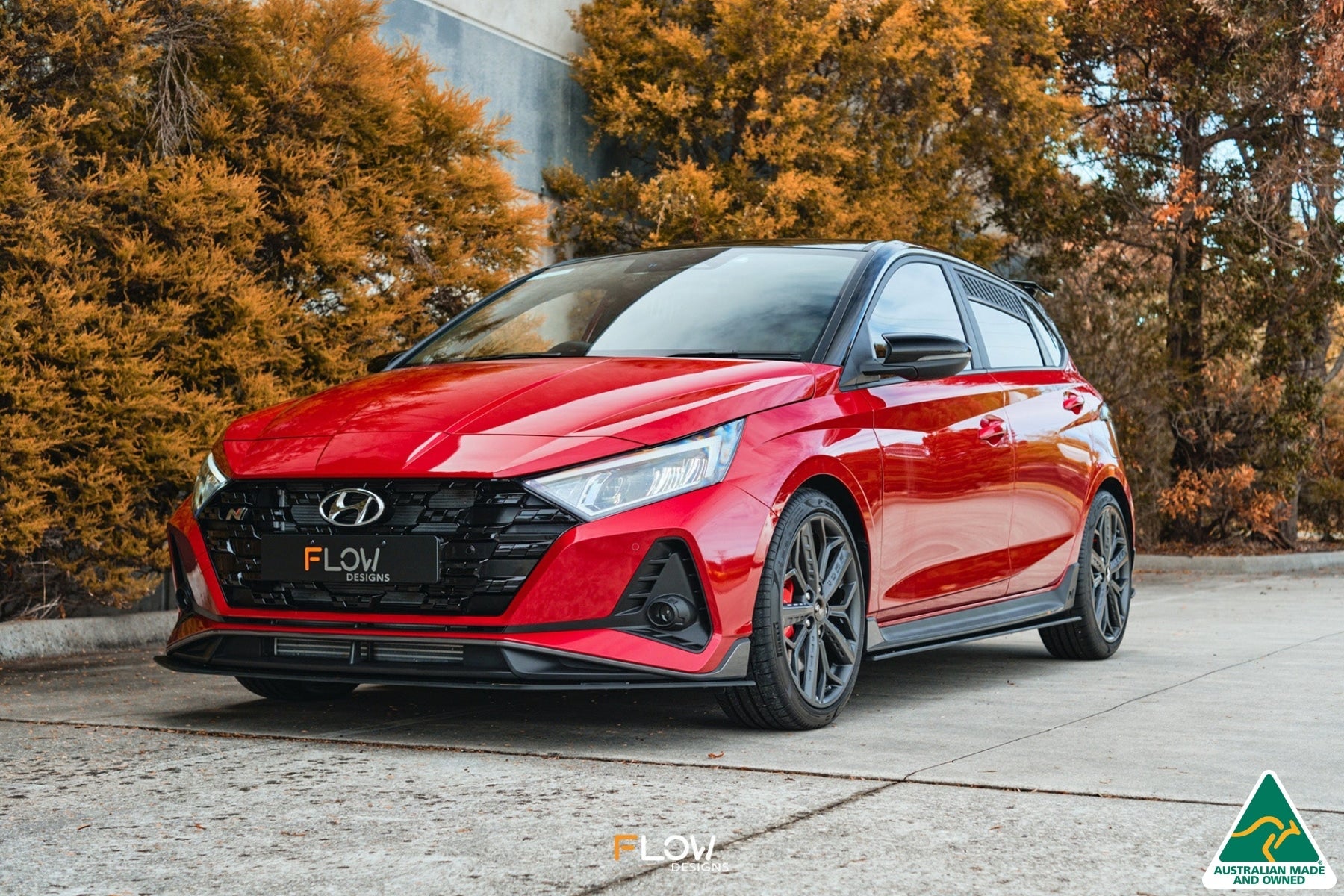 EX-DISPLAY - i20 N BC3 Front Lip Splitter & Mounting Brackets - GLOSS BLACK