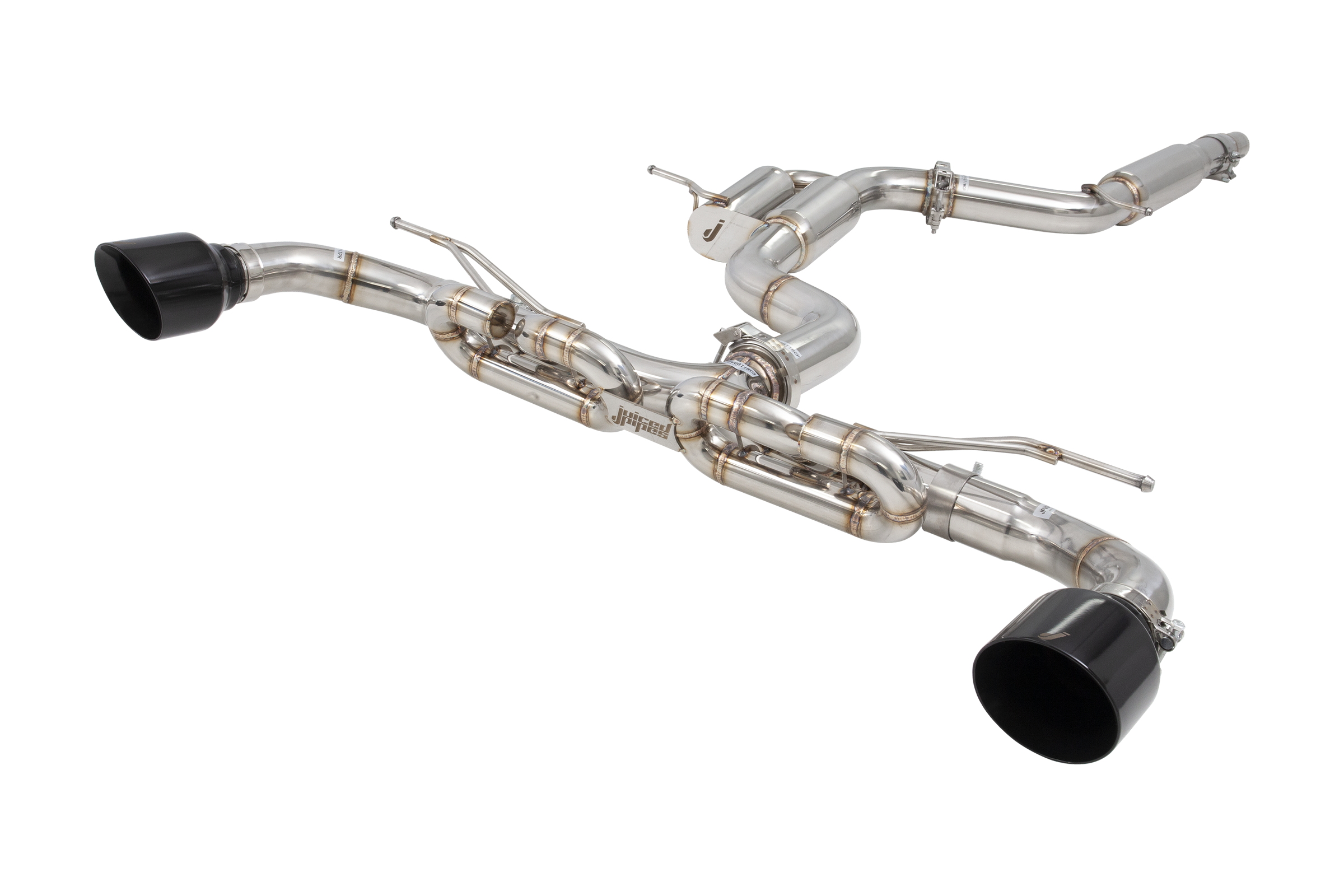 Juiced Pipes Volkswagen Golf GTI MK7 to MK8.5 3 inch Cat Back Exhaust System with Diamond Black Tips