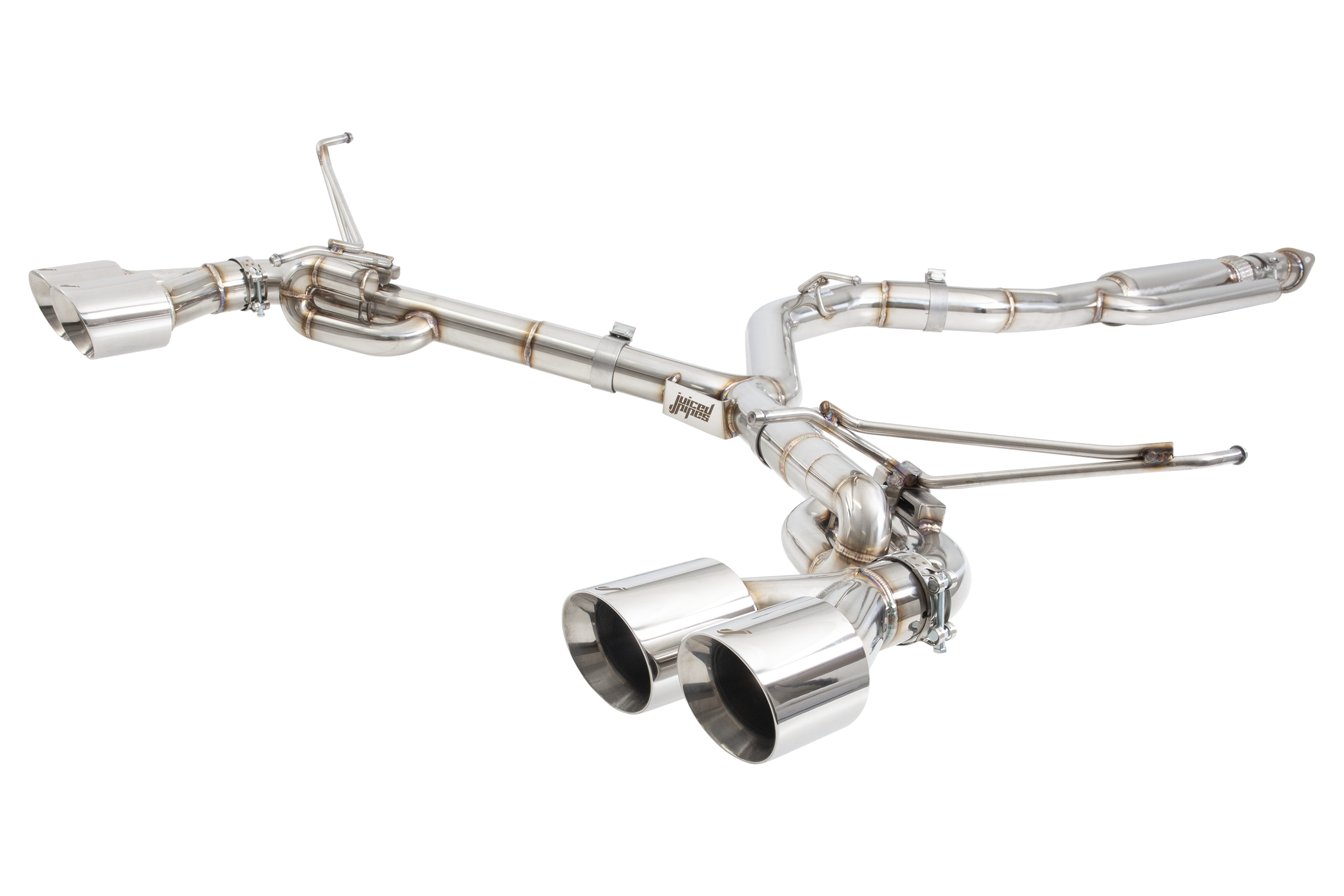 Juiced Pipes Subaru G3 VA VB WRX & STI 3 inch Cat Back Exhaust System with Polished Stainless Tips