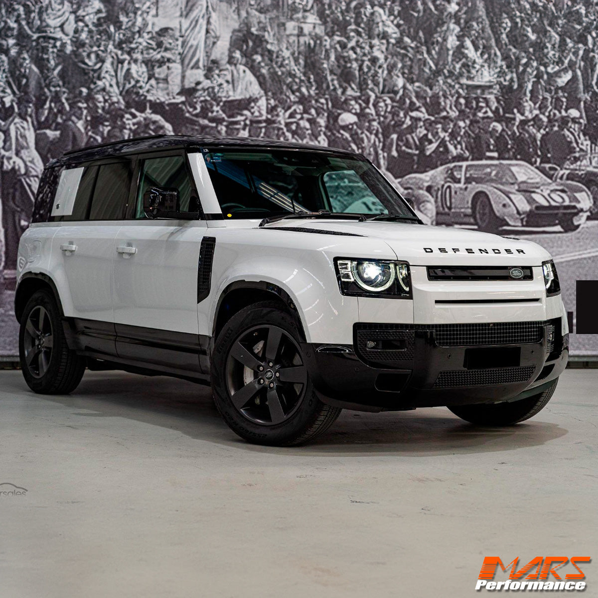 Gloss Black Lower Bumper Replacement Cover Mesh Trim Grill Bodykits for Land Rover Defender L663 90 110 130 2020-2025