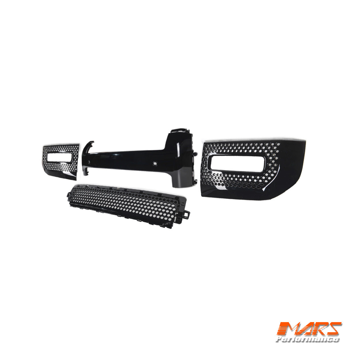 Gloss Black Lower Bumper Replacement Cover Mesh Trim Grill Bodykits for Land Rover Defender L663 90 110 130 2020-2025