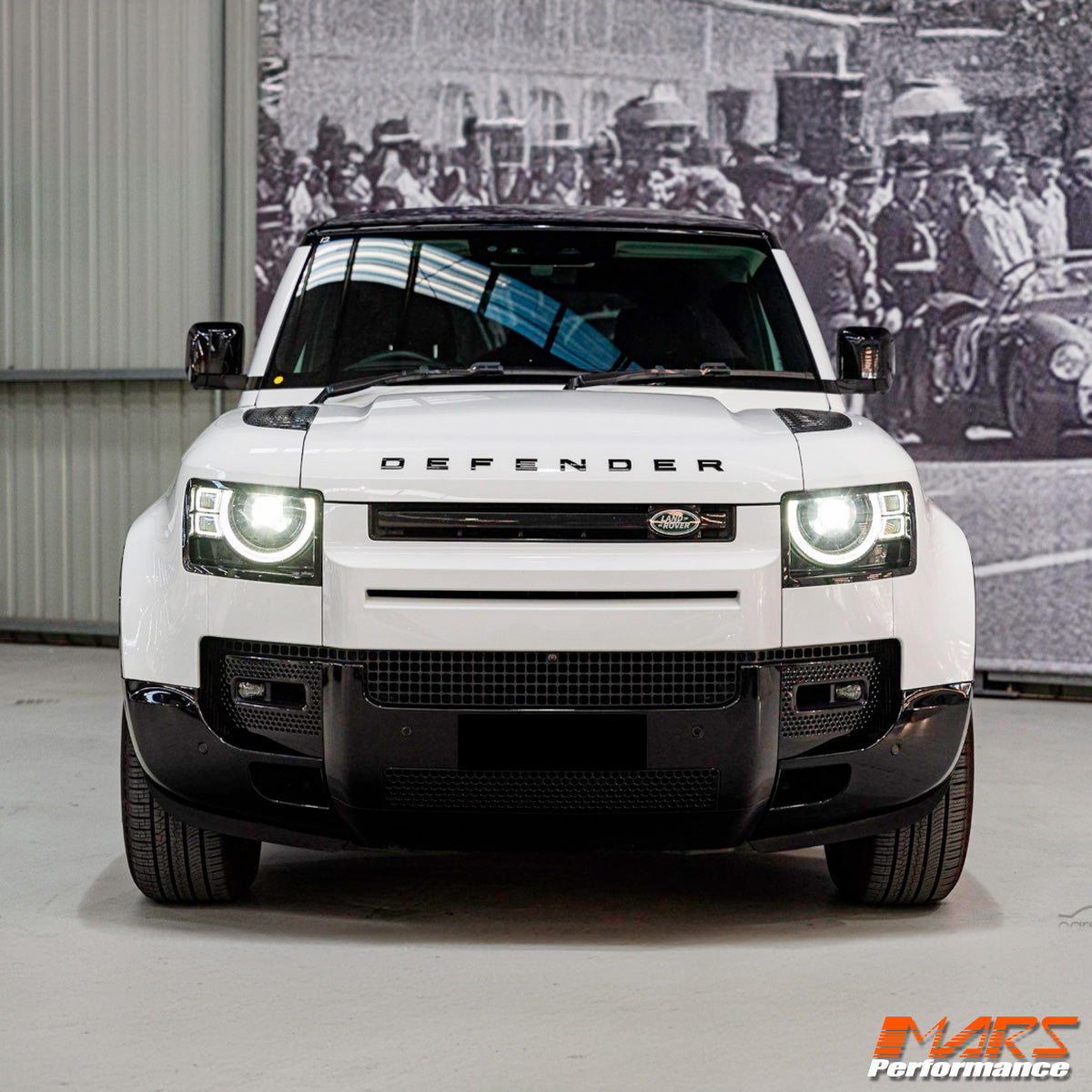 Gloss Black Lower Bumper Replacement Cover Mesh Trim Grill Bodykits for Land Rover Defender L663 90 110 130 2020-2025