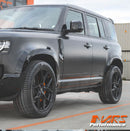 Gloss Black Wheel Arches Extensions Fender Flares for Land Rover Defender L663 110 2020-2024