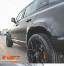 Gloss Black Wheel Arches Extensions Fender Flares for Land Rover Defender L663 110 2020-2024