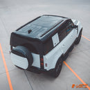 Gloss Black Side Roof Rack Rail BodyKit for Land Rover Defender L663 110 2020-2025