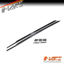 Gloss Black Side Roof Rack Rail BodyKit for Land Rover Defender L663 110 2020-2025