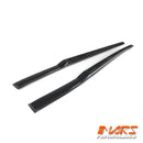 Gloss Black Side Roof Rack Rail BodyKit for Land Rover Defender L663 110 2020-2025