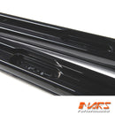 Gloss Black Side Roof Rack Rail BodyKit for Land Rover Defender L663 110 2020-2025