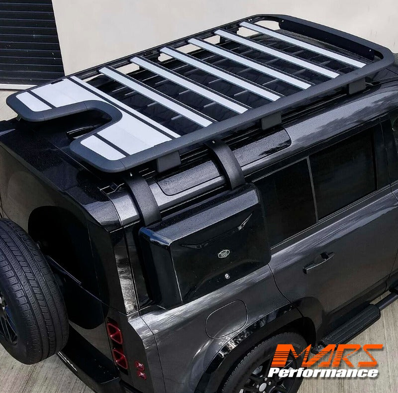 Silver Upgrade Roof Expedition Rack kit Bodykit for Land Rover Defende