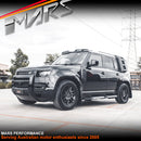 Gloss Black Side Door Moulding Skirts Bodykit for Land Rover Defender L663 110 2020-2024