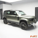 All Black Foot Rest Running Boards Side Step Bar for Land Rover Defender L663 110 130 2020-2025