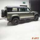 All Black Foot Rest Running Boards Side Step Bar for Land Rover Defender L663 110 130 2020-2025