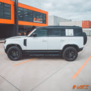 All Black Foot Rest Running Boards Side Step Bar for Land Rover Defender L663 110 130 2020-2025