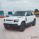 All Black Foot Rest Running Boards Side Step Bar for Land Rover Defender L663 110 130 2020-2025