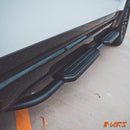 All Black Foot Rest Running Boards Side Step Bar for Land Rover Defender L663 110 130 2020-2025