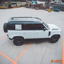 All Black Foot Rest Running Boards Side Step Bar for Land Rover Defender L663 110 130 2020-2025