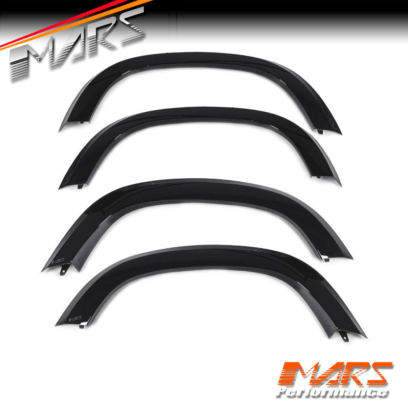 Gloss Black Wheel Arches Extensions Fender Flares for Land Rover Defender L663 90 2020-2024