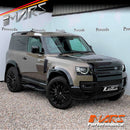 Gloss Black Wheel Arches Extensions Fender Flares for Land Rover Defender L663 90 2020-2024