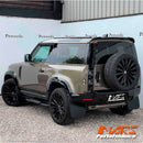 Gloss Black Wheel Arches Extensions Fender Flares for Land Rover Defender L663 90 2020-2024