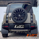 Gloss Black Wheel Arches Extensions Fender Flares for Land Rover Defender L663 90 2020-2024
