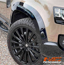 Gloss Black Wheel Arches Extensions Fender Flares for Land Rover Defender L663 90 2020-2024