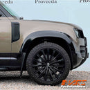 Gloss Black Wheel Arches Extensions Fender Flares for Land Rover Defender L663 90 2020-2024