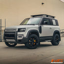 Matt Black Wheel Arches Extensions Fender Flares for Land Rover Defender L663 90 2020-2024