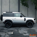 Matt Black Wheel Arches Extensions Fender Flares for Land Rover Defender L663 90 2020-2024
