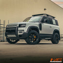 Matt Black Wheel Arches Extensions Fender Flares for Land Rover Defender L663 90 2020-2024