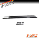 Gloss Black Side Roof Rack Rail Kit for Land Rover Defender L663 90 2020-2024