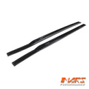 Gloss Black Side Roof Rack Rail Kit for Land Rover Defender L663 90 2020-2024
