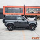 Black Foot Rest Running Boards Side Step Bar for Land Rover Defender L663 90 2020-2025 Bodykit