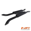 Black Foot Rest Running Boards Side Step Bar for Land Rover Defender L663 90 2020-2025 Bodykit