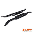 Black Foot Rest Running Boards Side Step Bar for Land Rover Defender L663 90 2020-2025 Bodykit