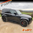 Black Foot Rest Running Boards Side Step Bar for Land Rover Defender L663 90 2020-2025 Bodykit