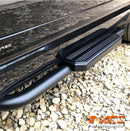 Black Foot Rest Running Boards Side Step Bar for Land Rover Defender L663 90 2020-2025 Bodykit