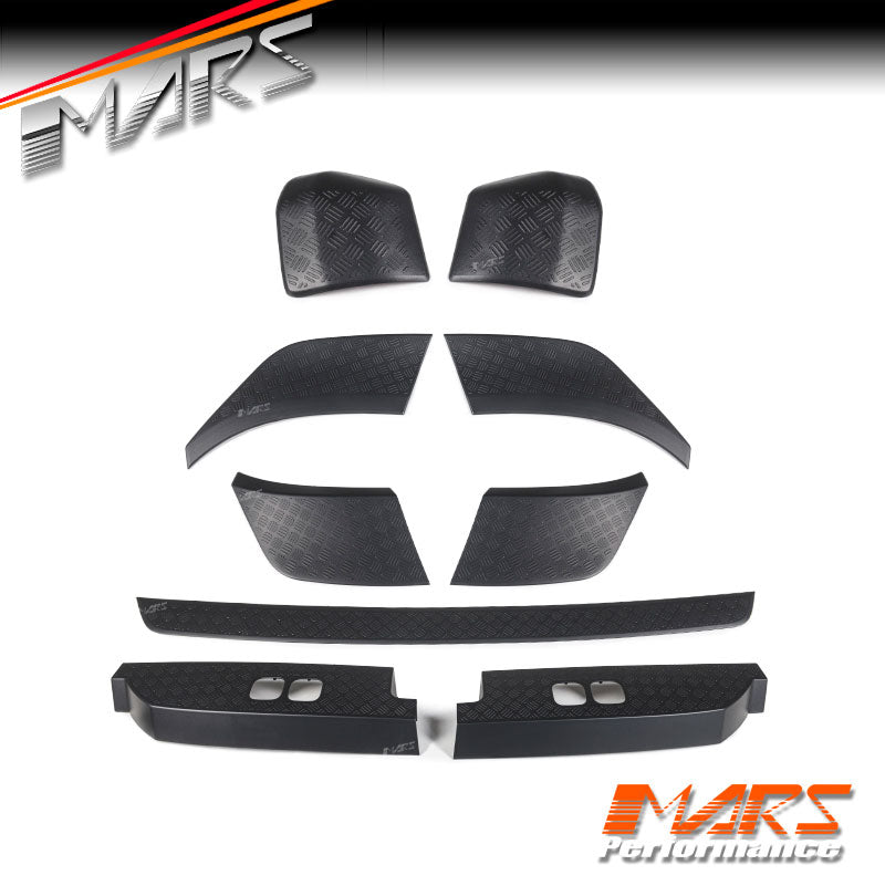 Matt Black 9pcs Anti-Scratch Protective Trim Body Molding Set for Land Rover Defender L663 90 110 130 2020-2024