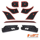Matt Black 9pcs Anti-Scratch Protective Trim Body Molding Set for Land Rover Defender L663 90 110 130 2020-2024