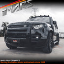 Gloss Black Front & Rear Bumper Corner Splitter Cover Bodykit for Land Rover Defender L663 90 110 130 2020-2024