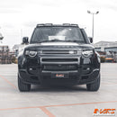 Gloss Black Front Bumper Grill Guard Bull Bar A Frame Protection for Land Rover Defender L663 90 110 130 2020-2024