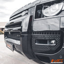 Gloss Black Front Bumper Grill Guard Bull Bar A Frame Protection for Land Rover Defender L663 90 110 130 2020-2024