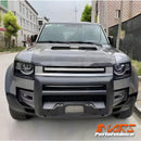 Matt Black Front Bumper Grill Guard Bull Bar A Frame Protection for Land Rover Defender L663 90 110 130 2020-2024