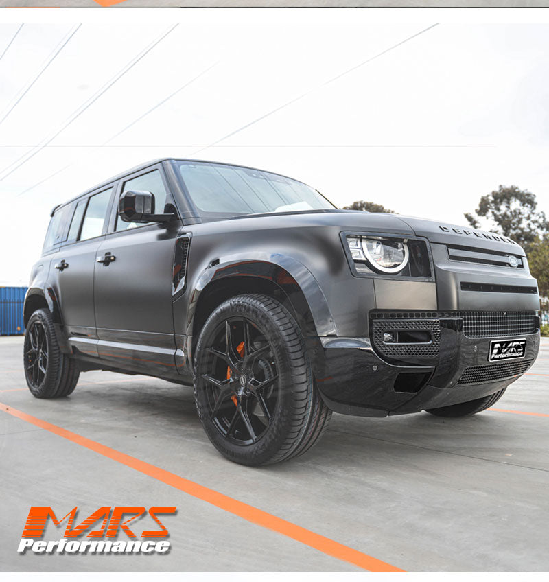 Gloss Black Replacement Side Fender Guards Vents Cover for Land Rover Defender L663 90 110 130 2020-2024