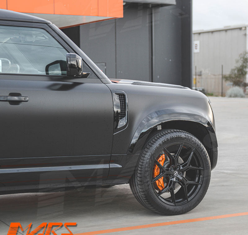 Gloss Black Replacement Side Fender Guards Vents Cover for Land Rover Defender L663 90 110 130 2020-2024