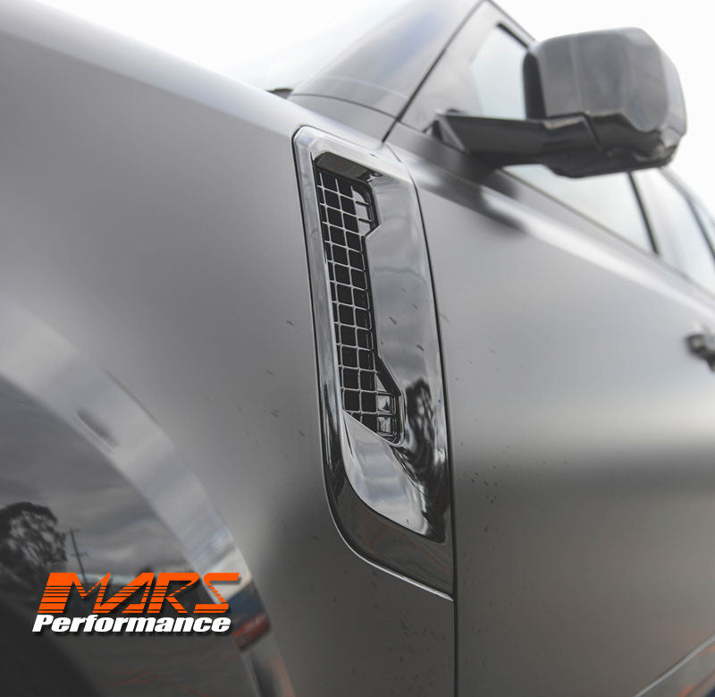 Gloss Black Replacement Side Fender Guards Vents Cover for Land Rover Defender L663 90 110 130 2020-2024