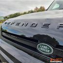 Gloss Black Upper Bumper Replacement Grill Cover Trim Bodykits for Land Rover Defender L663 90 110 130 2020-2024